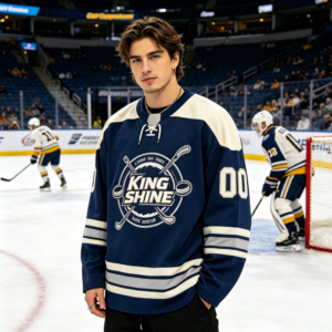 custom sublimation embroidery logo ice hockey jersey