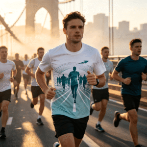 100% polyester interlock mesh quick dry moisture wicking running t shirt