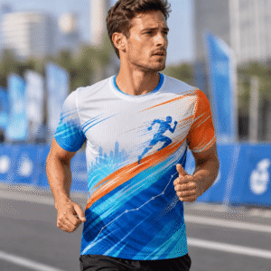 custom marathon tee interlock mesh quick dry moisture wicking running tshirt