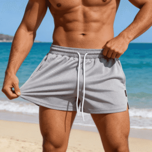 Custom Logo Blank Solid Color Mesh Quick-dry Moisture Wicking Shorts