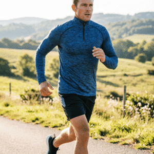 Custom Logo Polyester Spandex Cationic Running Zip tshirt
