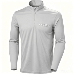 Custom Logo Polyester Spandex Outdoor Running Zip t-shirt