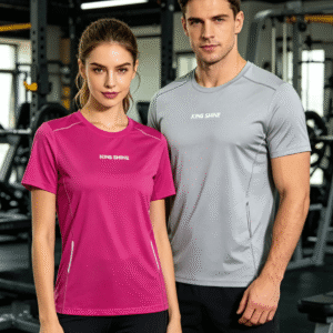 100% polyester interlock mesh quick dry moisture wicking running t shirt