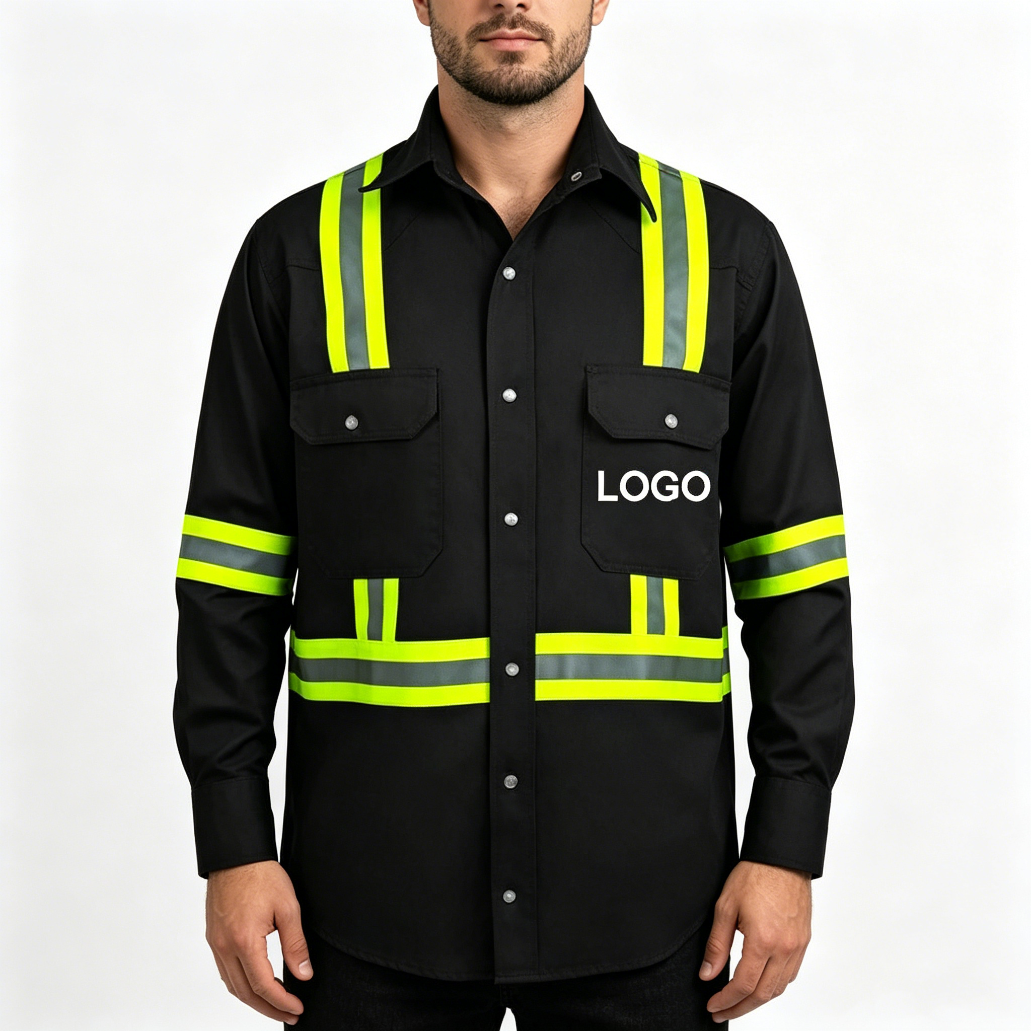 Safety Workwear Hi-Vis Worksuit Dust-Proof Shirt Construction Shirts Factory Industry Uniform safety workwear hi vis worksuit dust proof shirt construction shirts factory industry uniform