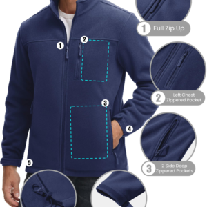 winter jackets custom polar fleece jackets work uniform men's jacket